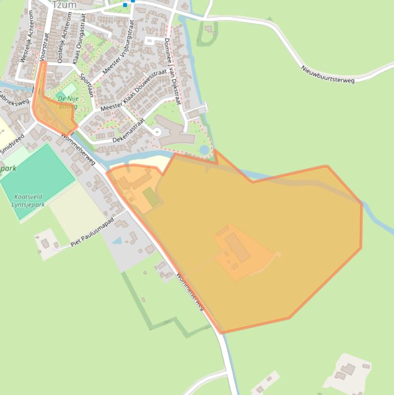 Kaart van postcodegebied 8804NK.