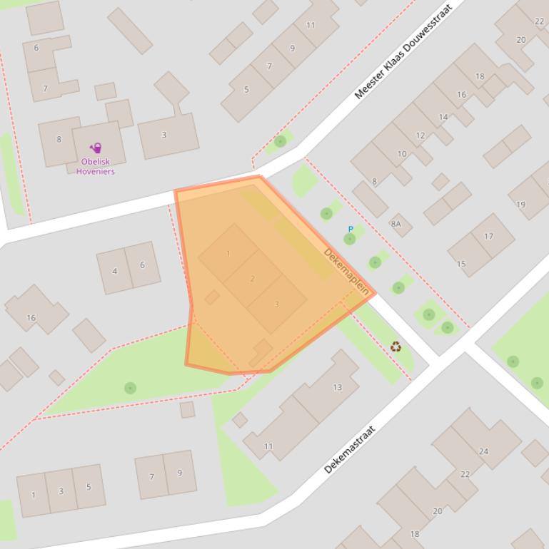 Kaart van postcodegebied 8804NX.