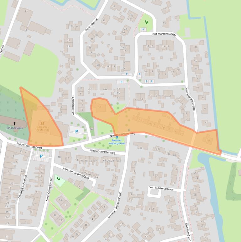 Kaart van postcodegebied 8804RG.