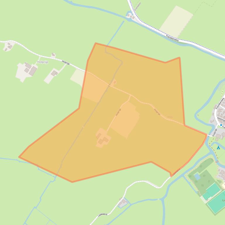 Kaart van postcodegebied 8804RL.