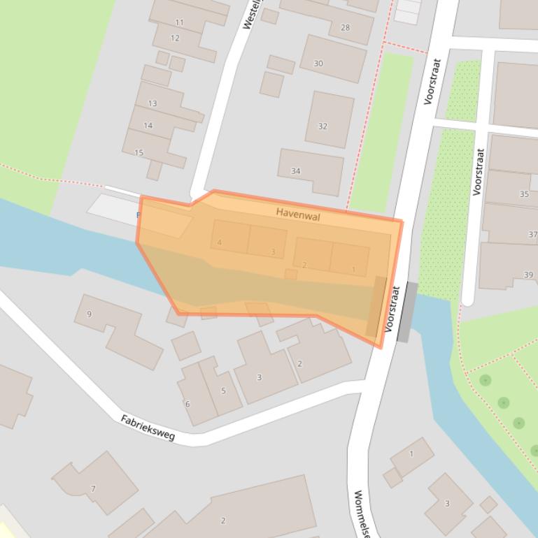 Kaart van postcodegebied 8804RN.