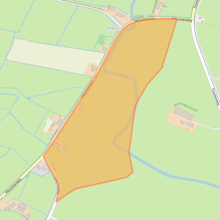 Kaart van postcodegebied 8804RV.