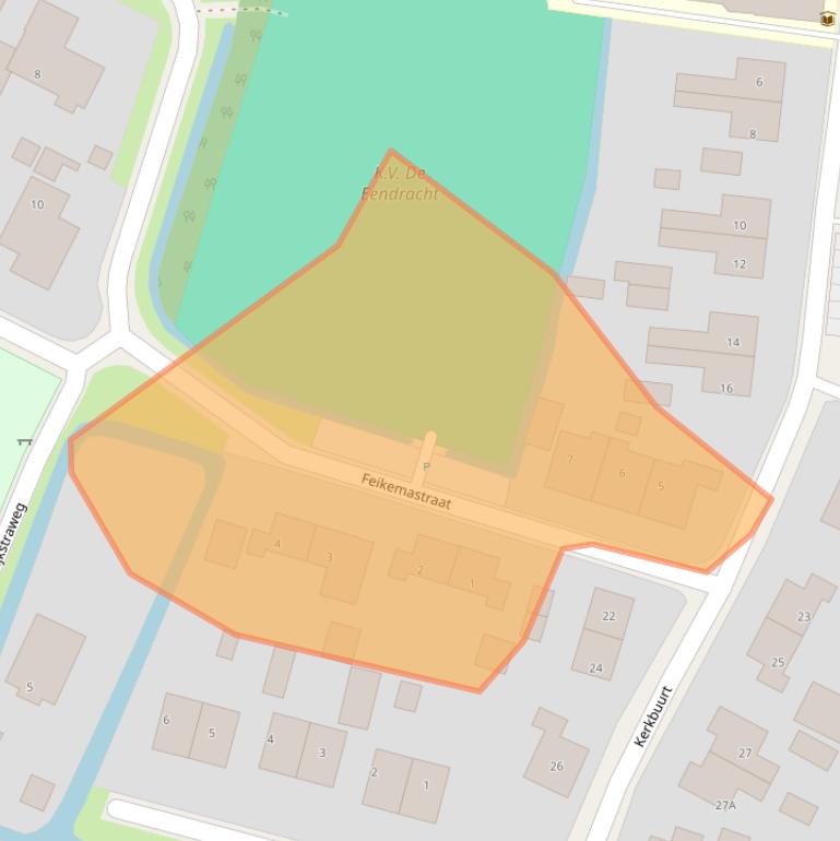 Kaart van postcodegebied 8805TJ.