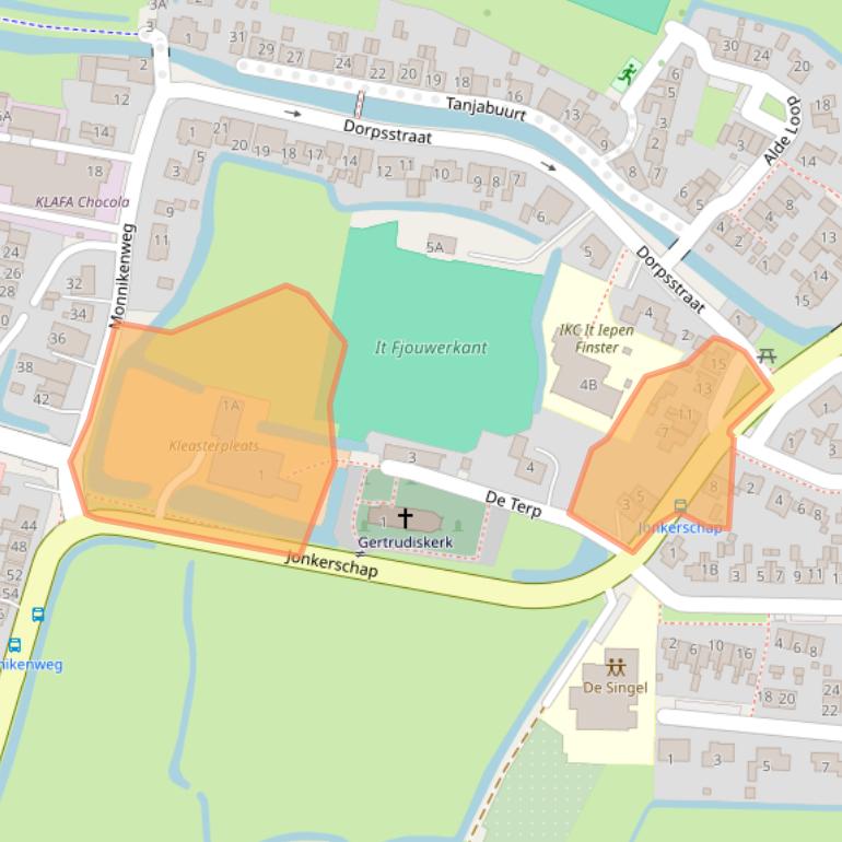 Kaart van postcodegebied 8806KP.