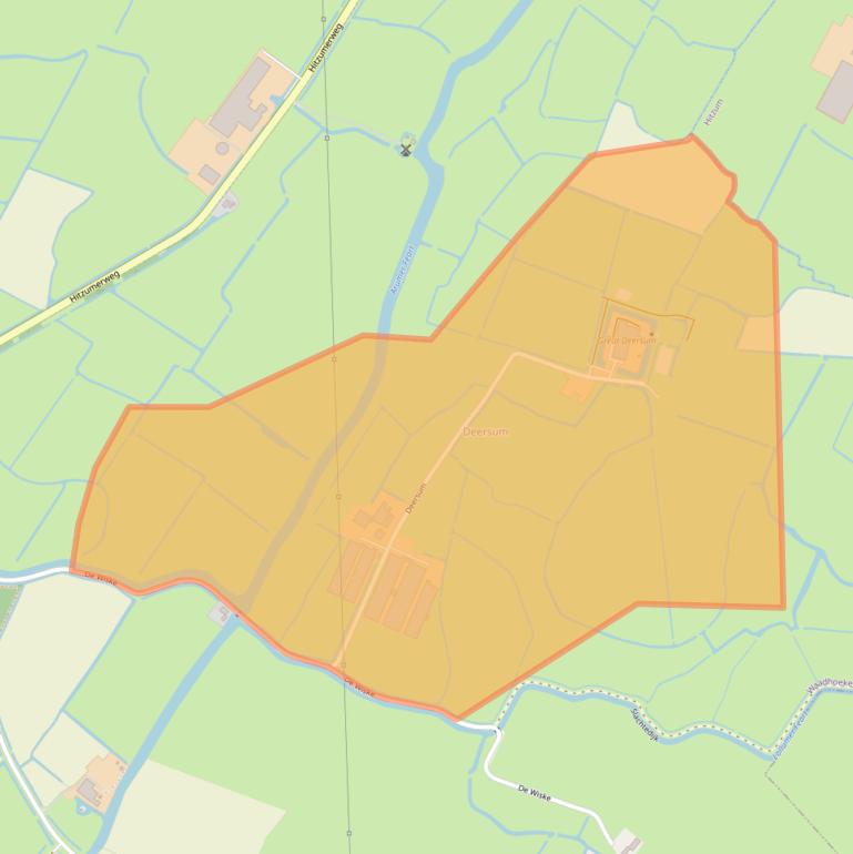 Kaart van postcodegebied 8806KS.