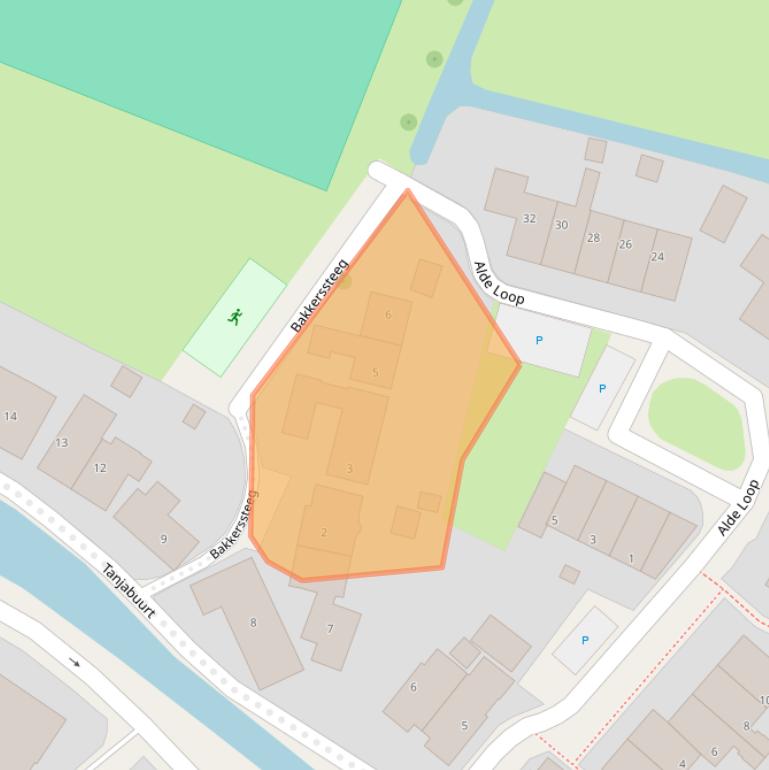 Kaart van postcodegebied 8806KV.