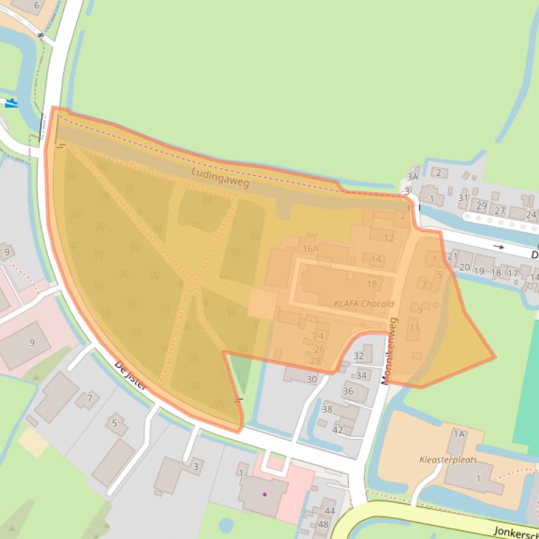 Kaart van postcodegebied 8806KX.