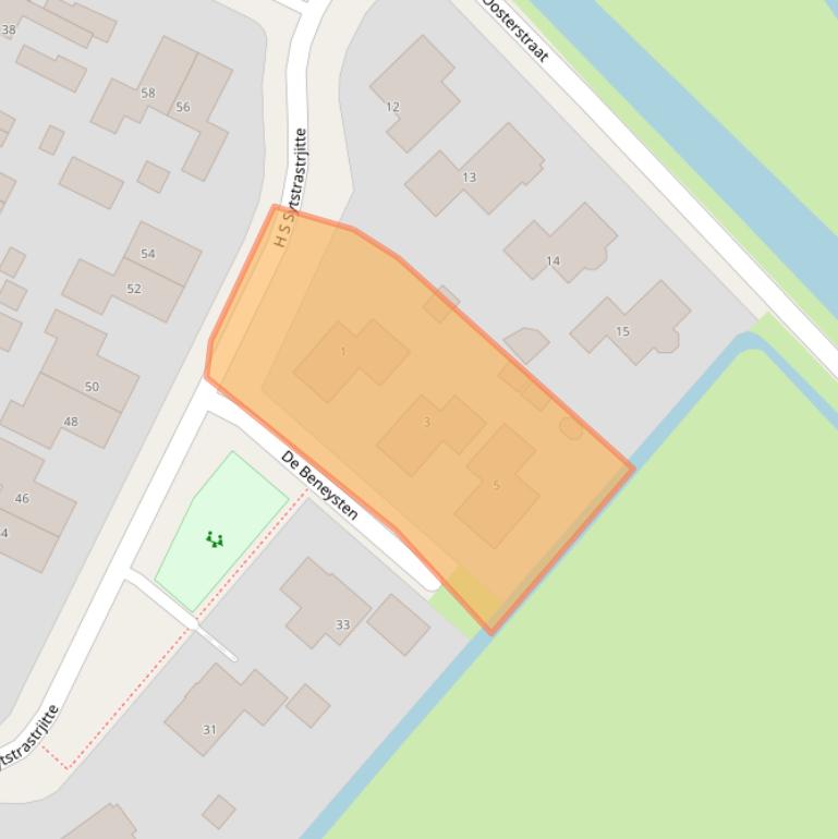 Kaart van postcodegebied 8806LA.