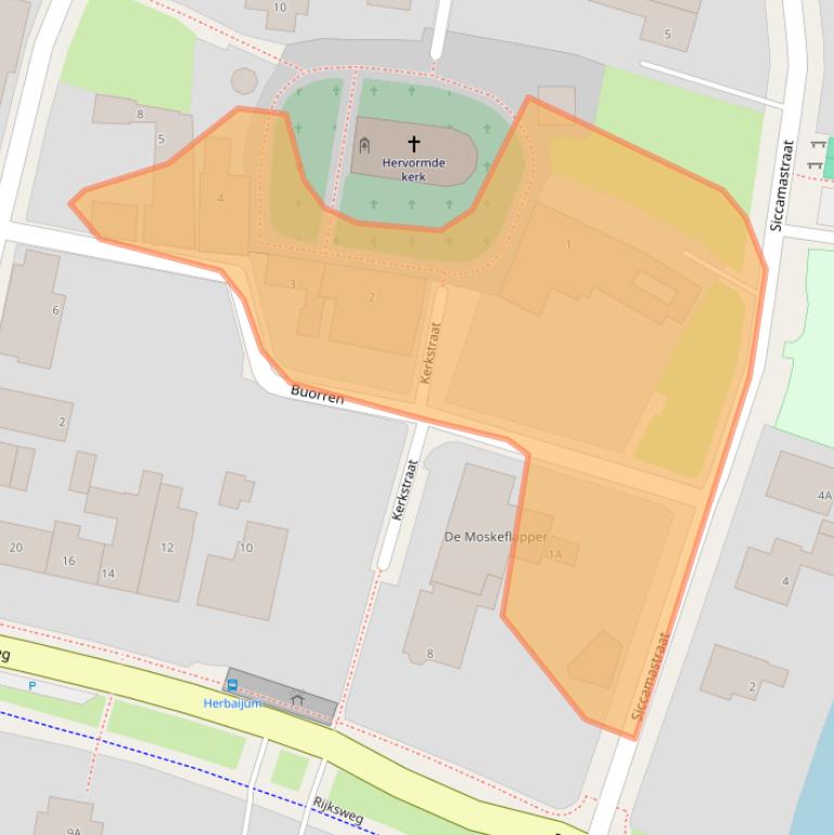 Kaart van postcodegebied 8807PN.