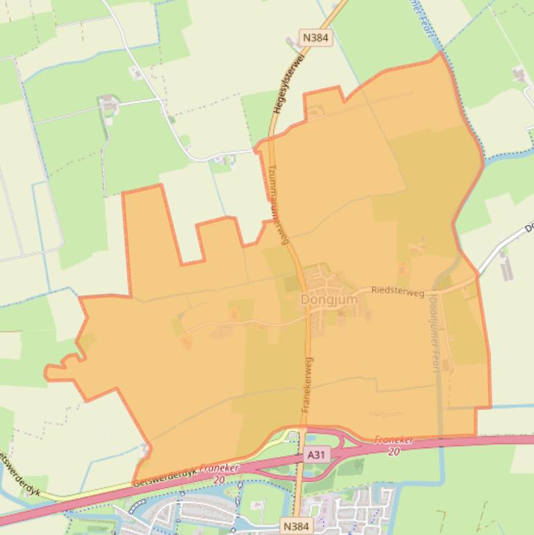 Kaart van postcodegebied 8808.