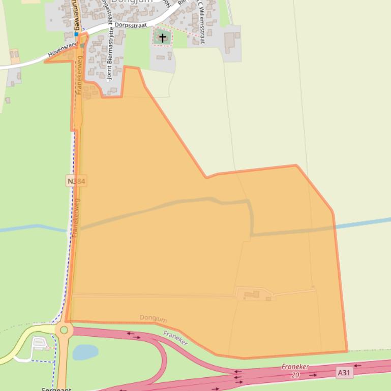 Kaart van postcodegebied 8808HA.