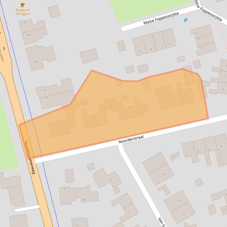 Kaart van postcodegebied 8808HE.