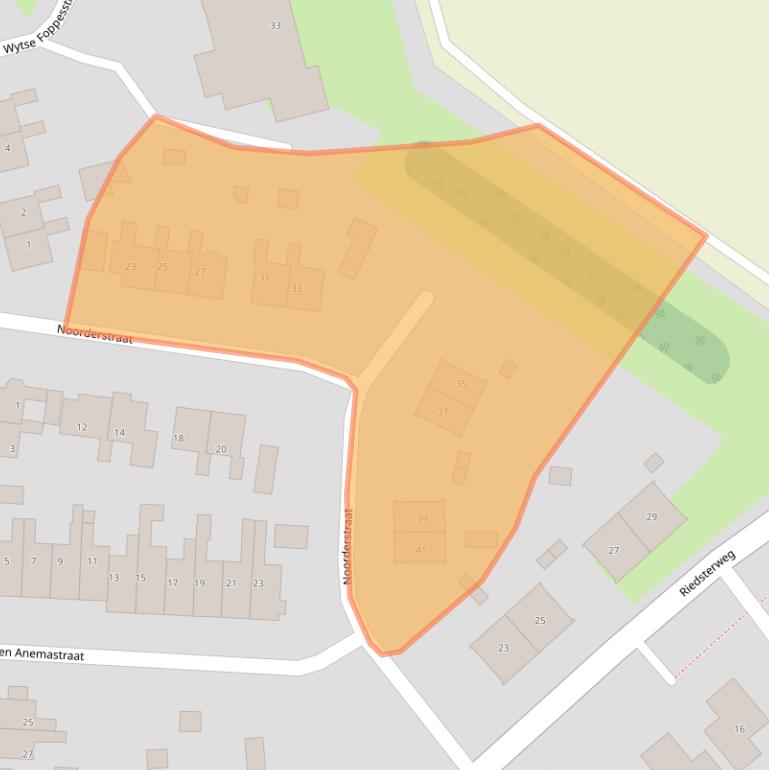 Kaart van postcodegebied 8808HG.
