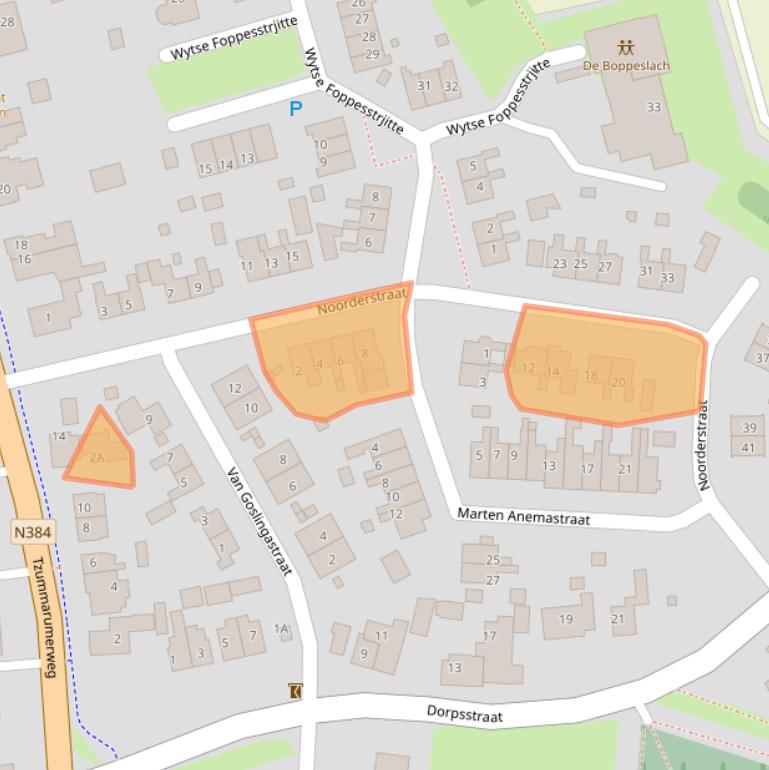 Kaart van postcodegebied 8808HH.