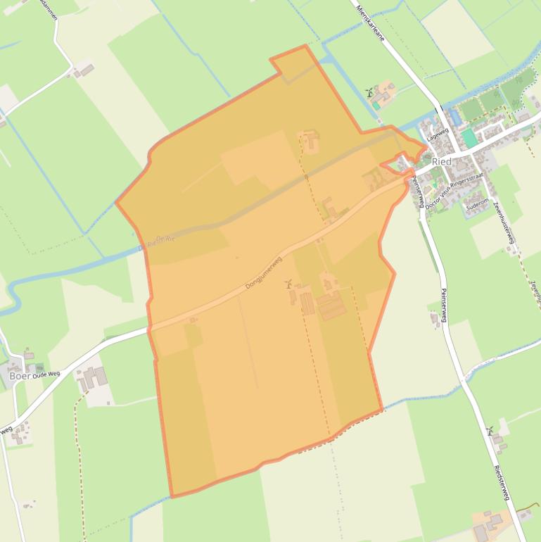 Kaart van postcodegebied 8811HA.