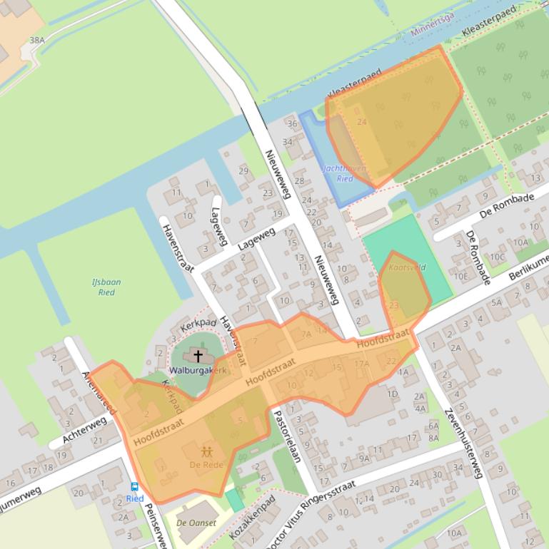 Kaart van postcodegebied 8811HD.