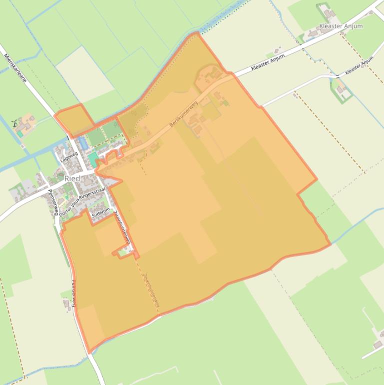 Kaart van postcodegebied 8811HR.