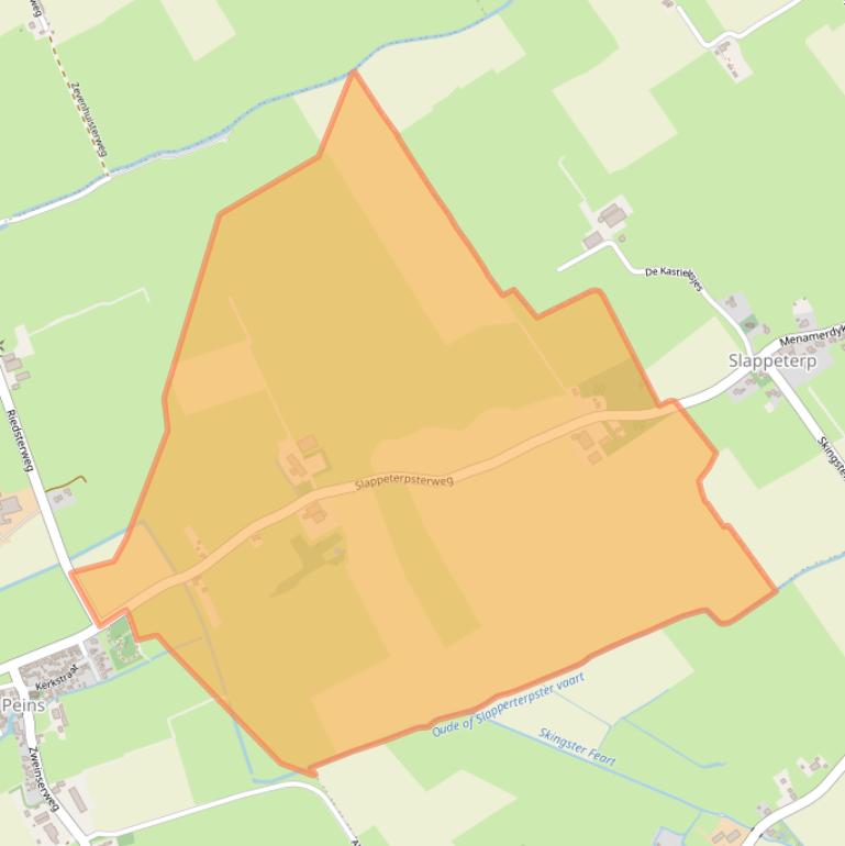 Kaart van postcodegebied 8812JR.