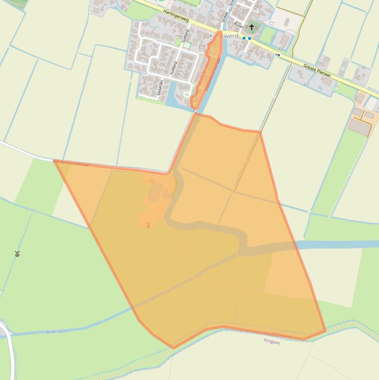 Kaart van postcodegebied 8821LK.