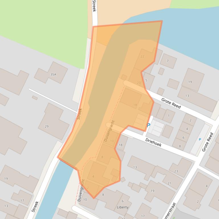 Kaart van postcodegebied 8821LM.