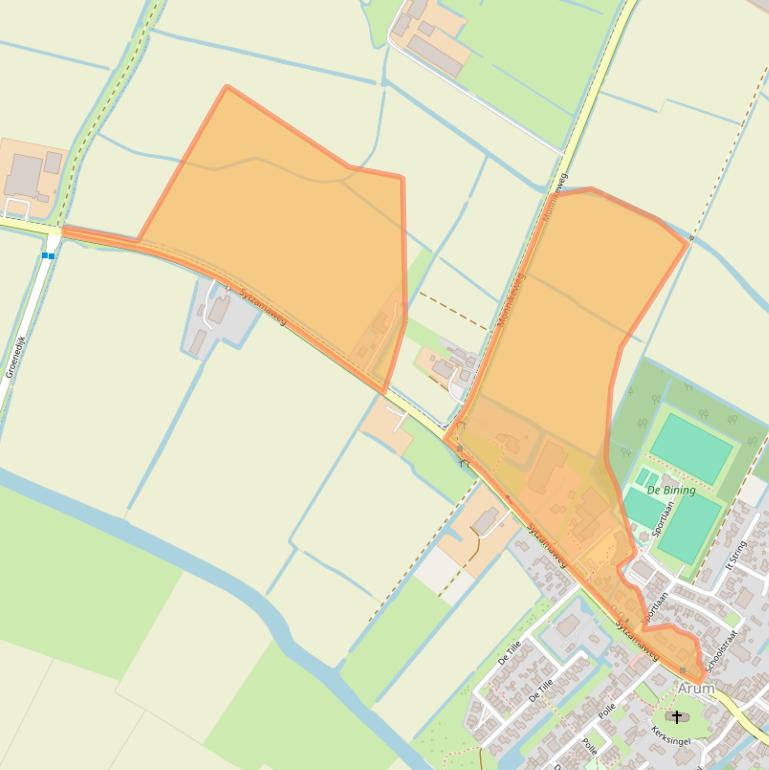 Kaart van postcodegebied 8822VD.