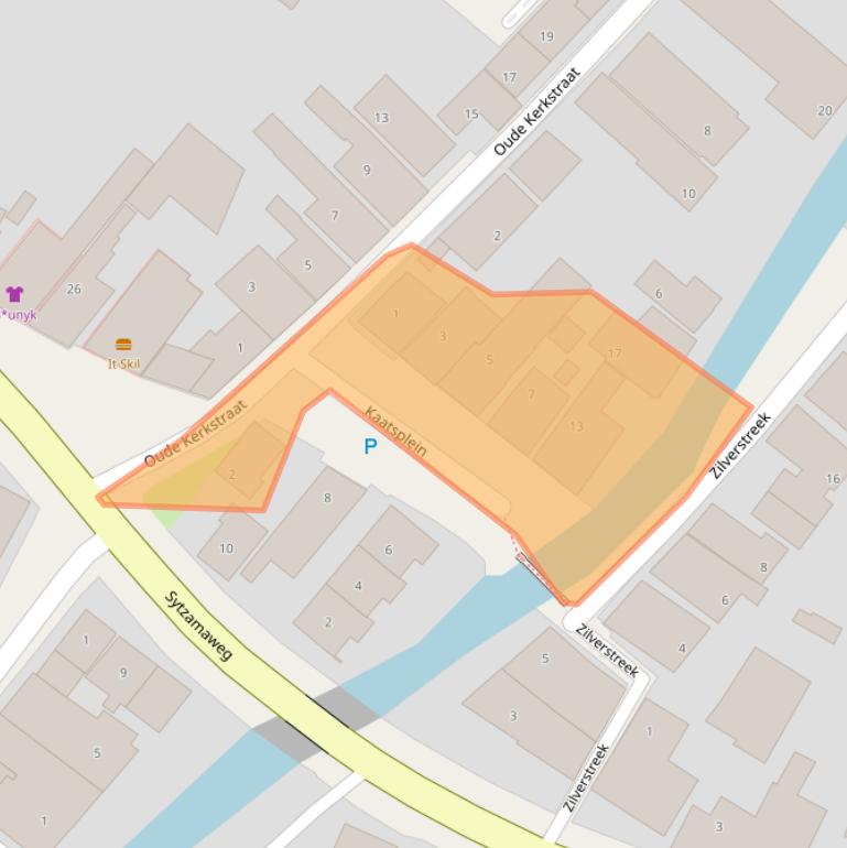 Kaart van postcodegebied 8822VS.