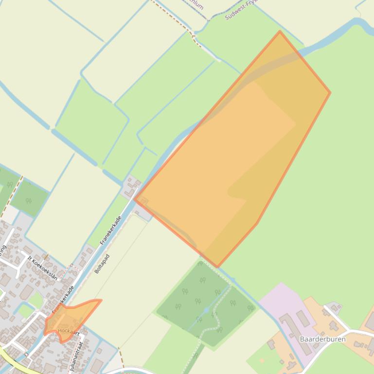 Kaart van postcodegebied 8822VW.