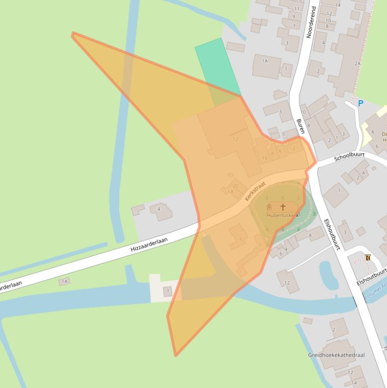 Kaart van postcodegebied 8823SK.