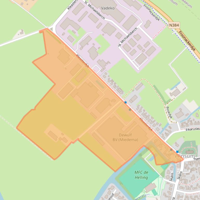 Kaart van postcodegebied 8831XA.