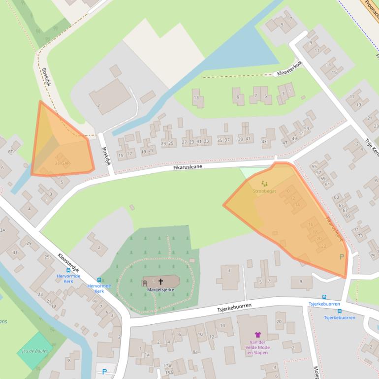 Kaart van postcodegebied 8831XG.