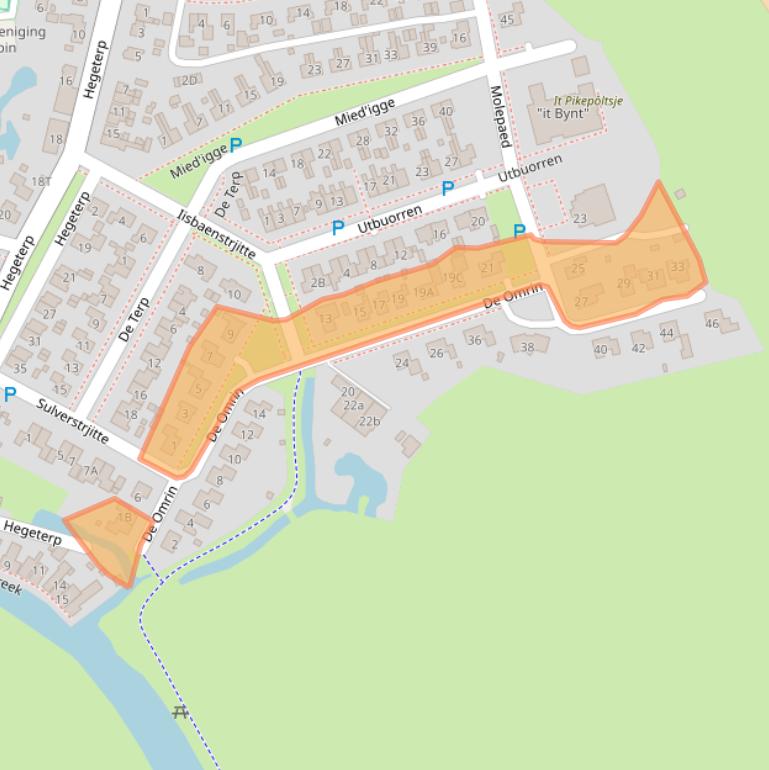 Kaart van postcodegebied 8831ZC.