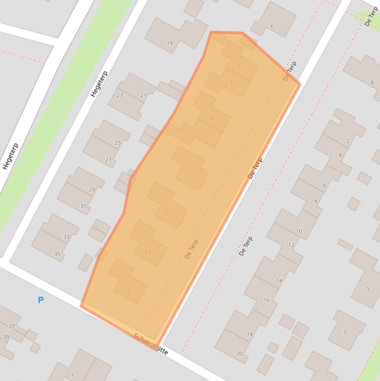 Kaart van postcodegebied 8831ZG.