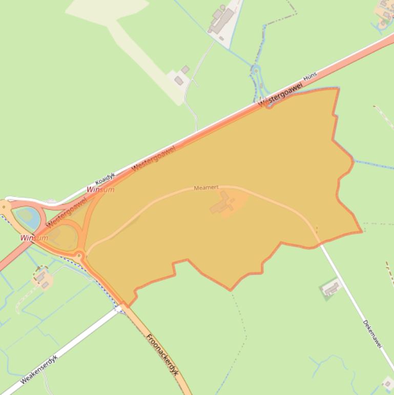 Kaart van postcodegebied 8831ZJ.