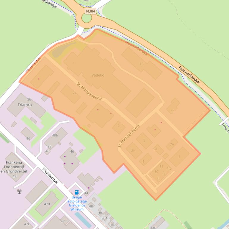 Kaart van postcodegebied 8831ZM.