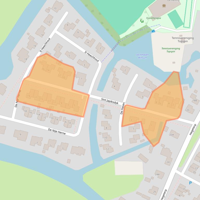 Kaart van postcodegebied 8831ZN.