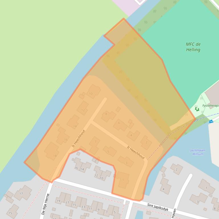 Kaart van postcodegebied 8831ZR.