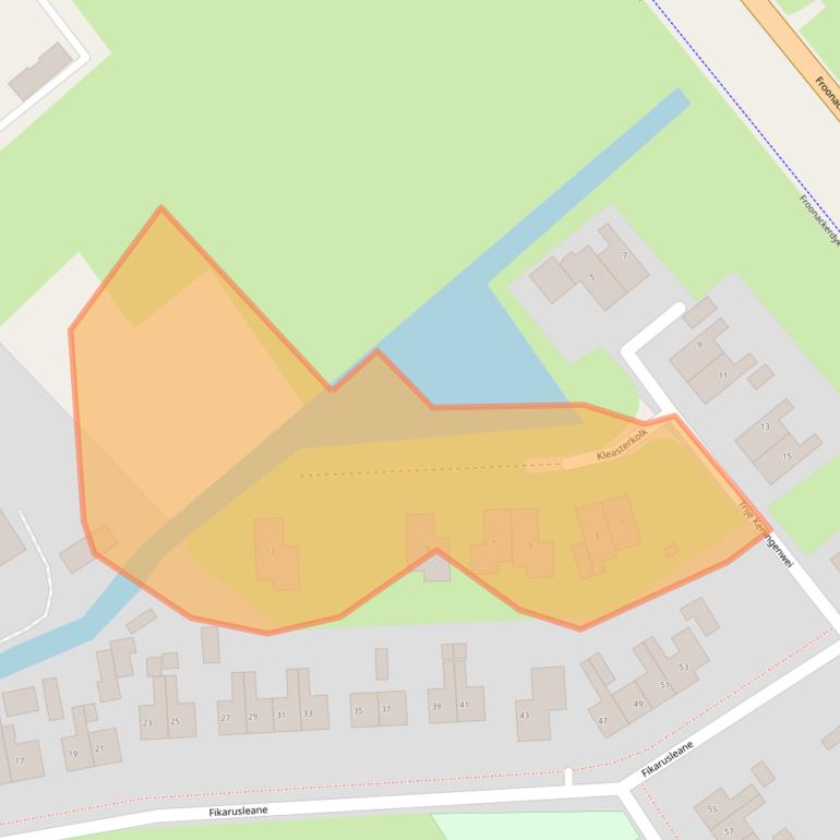 Kaart van postcodegebied 8831ZV.