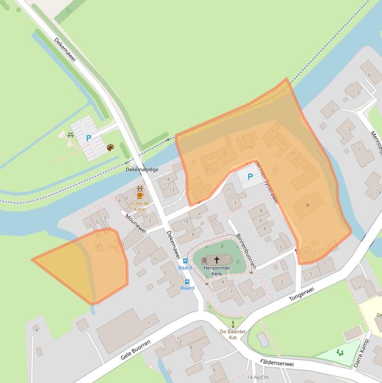 Kaart van postcodegebied 8834XE.