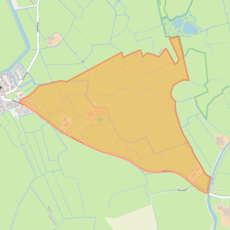 Kaart van postcodegebied 8834XH.