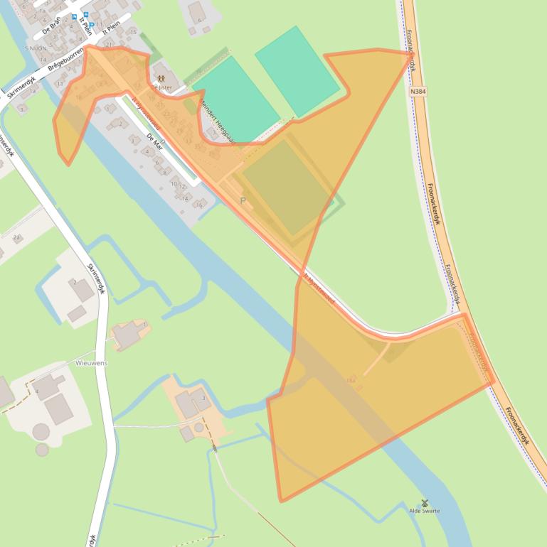 Kaart van postcodegebied 8835XC.