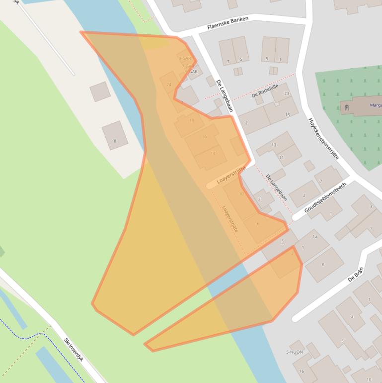 Kaart van postcodegebied 8835XH.