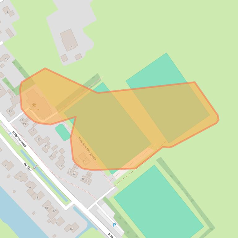 Kaart van postcodegebied 8835ZA.