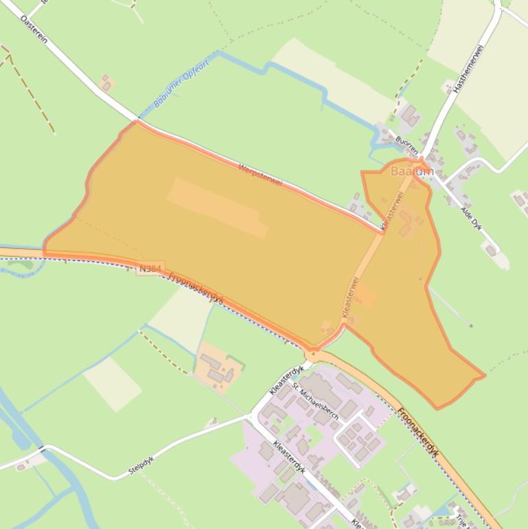 Kaart van postcodegebied 8841KK.