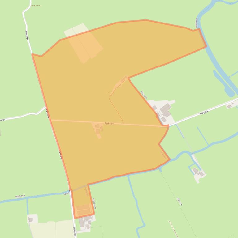 Kaart van postcodegebied 8842KM.