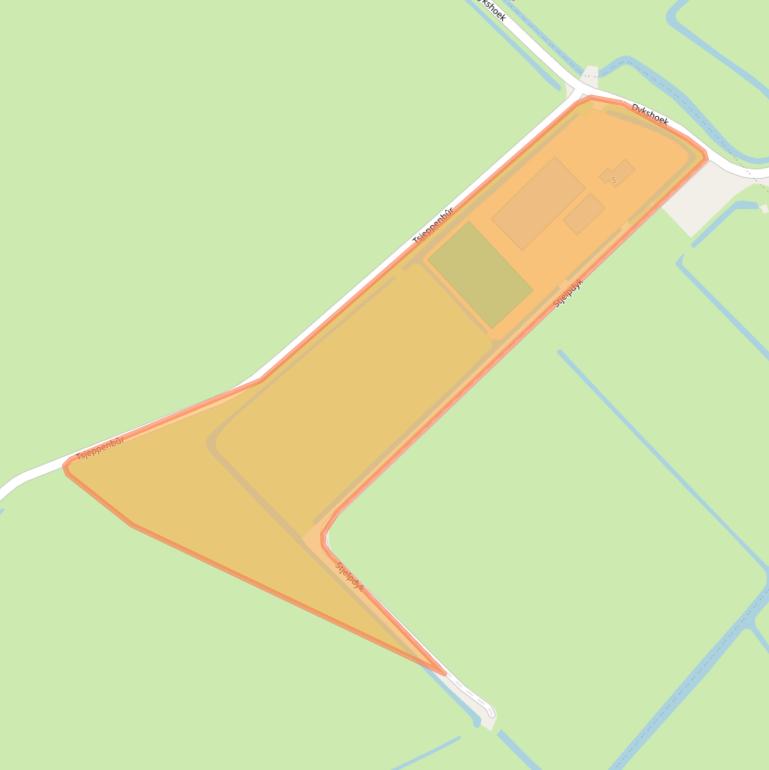 Kaart van postcodegebied 8842KZ.