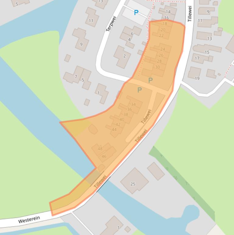 Kaart van postcodegebied 8842LD.