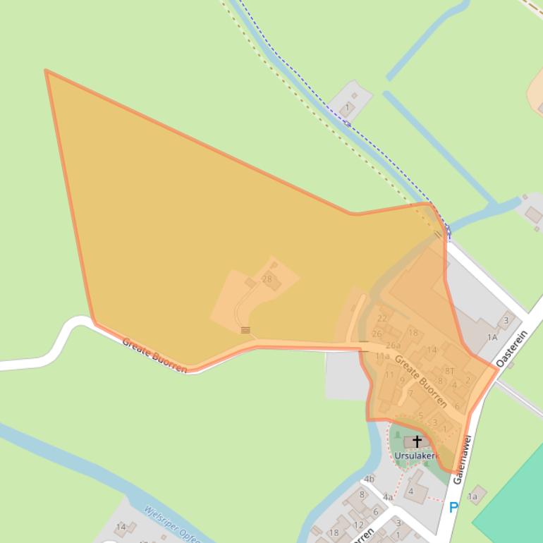 Kaart van postcodegebied 8842LK.