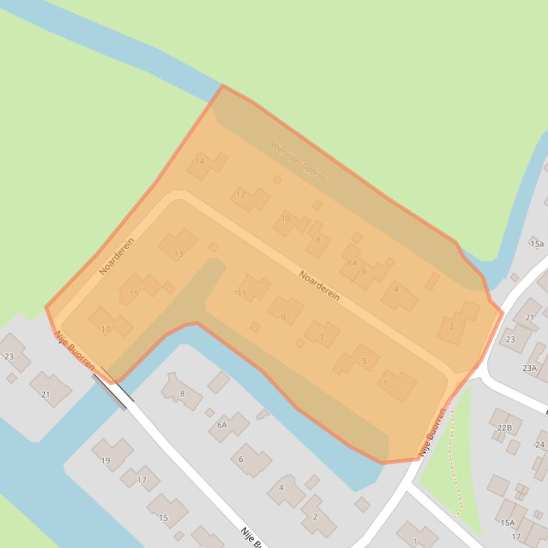 Kaart van postcodegebied 8842LV.