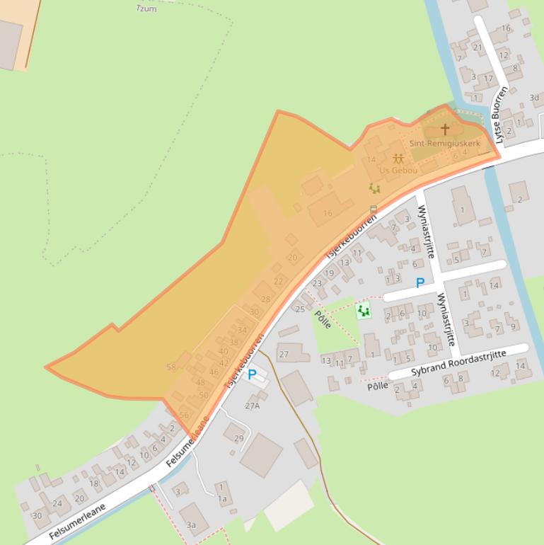 Kaart van postcodegebied 8843KE.