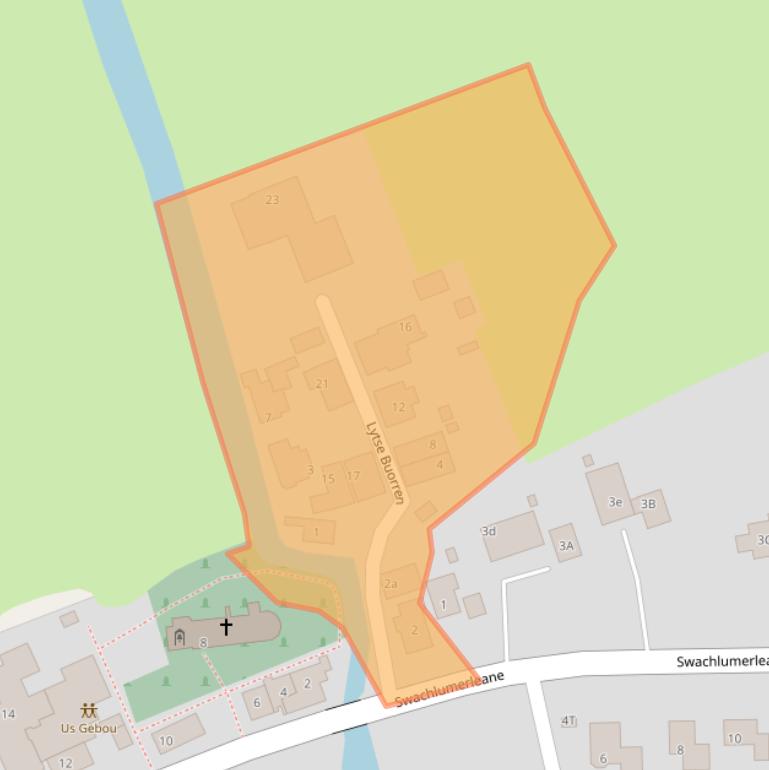 Kaart van postcodegebied 8843KJ.